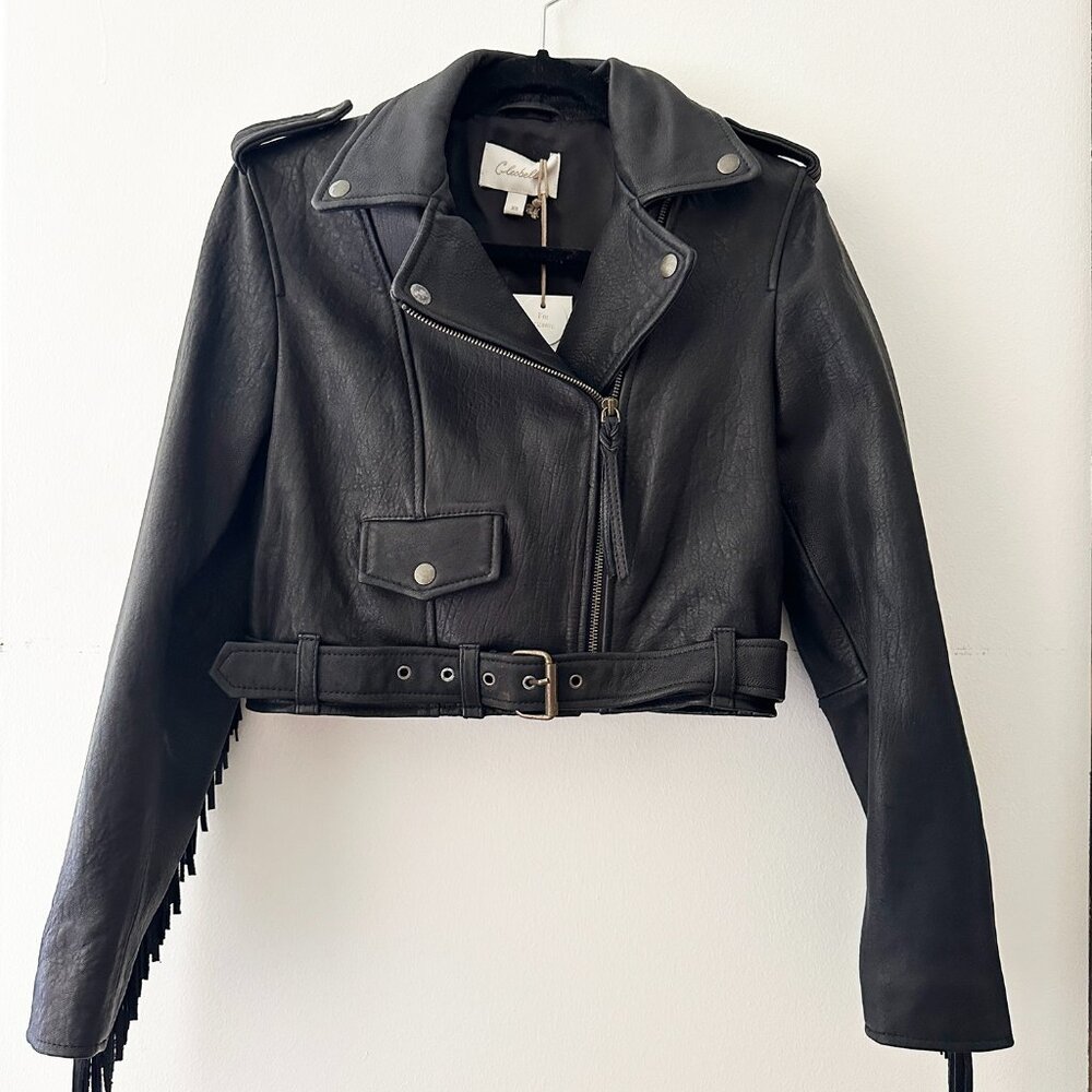 Cleobella Fringe 100% Sheep Genuine Leather Jacket